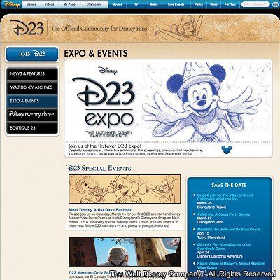 D23 – Primeira comunidade oficial para os fãs da Disney