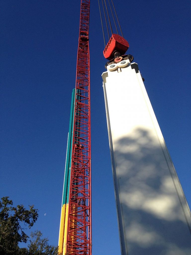 Busch Gardens Tampa divulga novas imagens da construção da Falcon's Fury