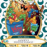Goofy’s Festive Fiasco é a nova carta do Sorcerers of the Magic Kingdom para o evento Mickey’s Very Merry Christmas Party