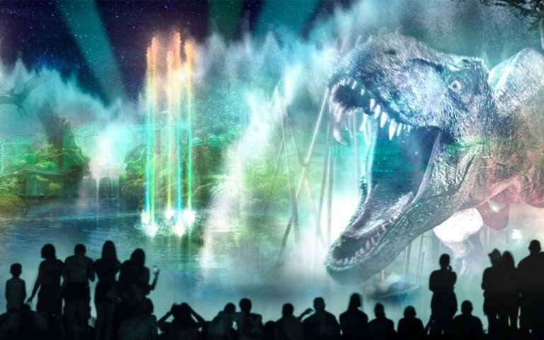 O espetáculo noturno Universal Orlando’s Cinematic Celebration está em fase de testes