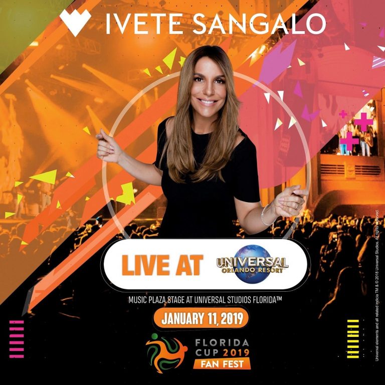 Ivete Sangalo fará show em janeiro na nova edição da Florida Cup Fan Fest