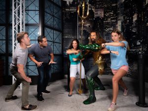Jason Momoa como Aquaman no Madame Tussauds Orlando