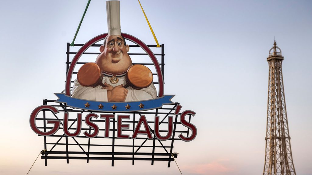 Sign for Gusteau’s Restaurant