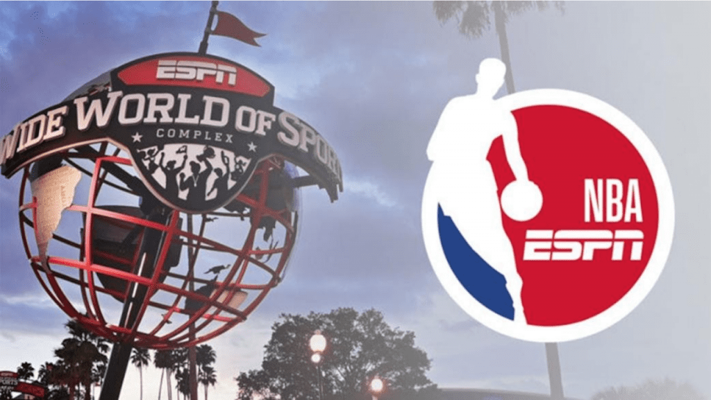 graphic of ESPN Wide World of Sports and NBA