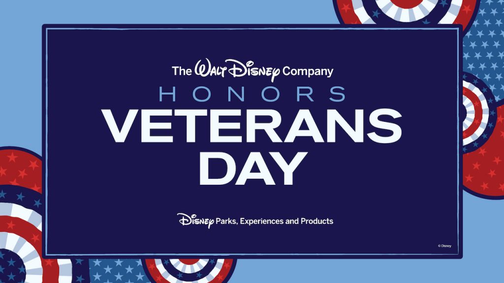 Disney Parks Honor Veterans Day graphic