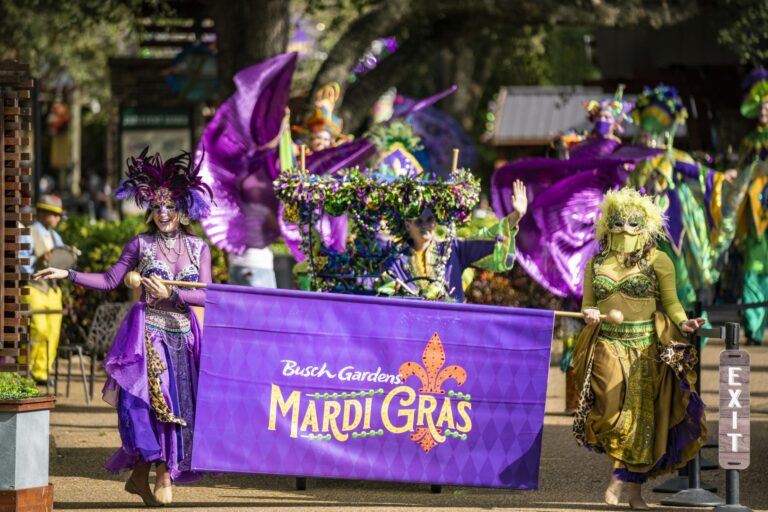 Mardi Gras retornando ao Busch Gardens Tampa Bay até 3 de março