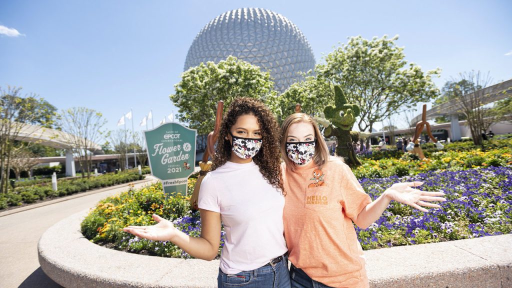 Two friends at the Taste of EPCOT International Flower & Garden Festival