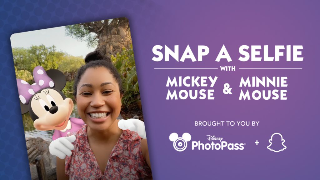 Snap a Selfie with Mickey Mouse & Minnie Mouse - Brought to you by Disney PhotoPass and Snapchat