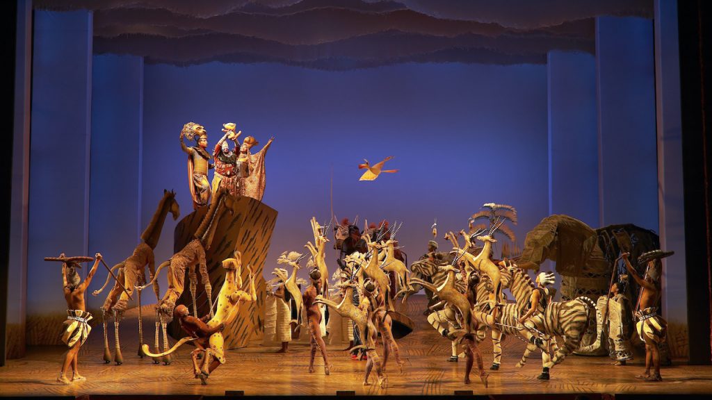 Award-winning Disney musical The Lion King on Broadway