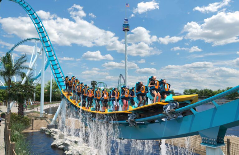 A montanha-russa Pipeline: The Surf Coaster já foi inaugurada no SeaWorld Orlando