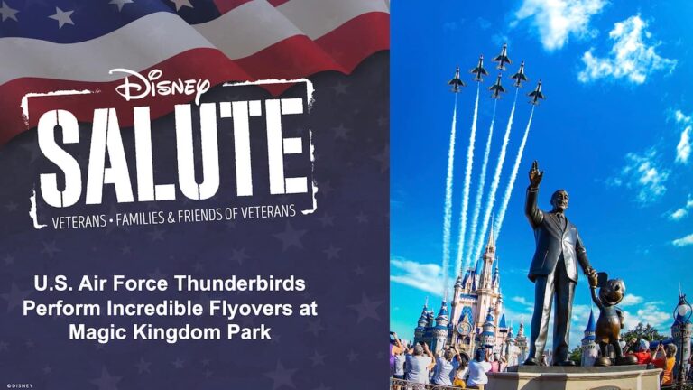 Thunderbirds da Força Aérea dos EUA realizam sobrevoos incríveis no Magic Kingdom
