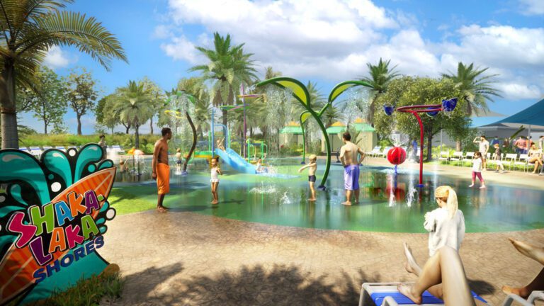 A nova área interativa Shaka-Laka Shores será inaugurada este ano no Adventure Island