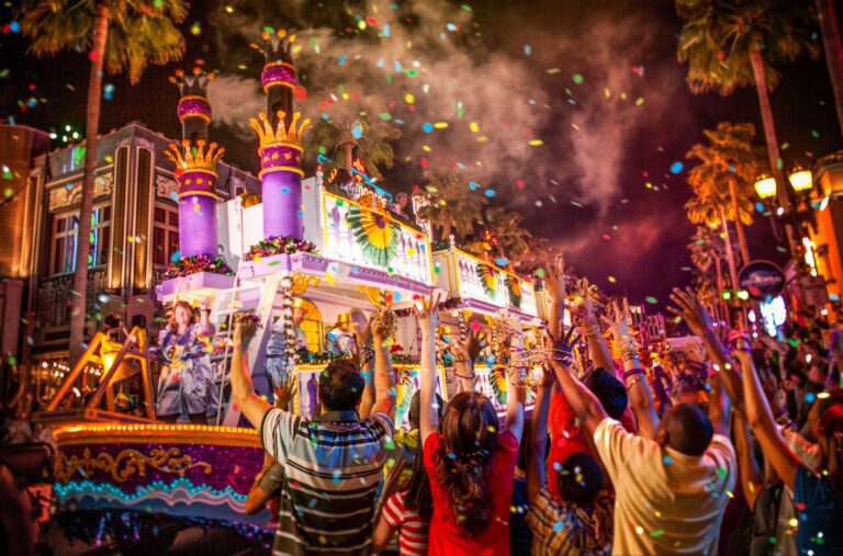 A Celebração do Mardi Gras 2023 começa no próximo sábado no Universal Studios Florida