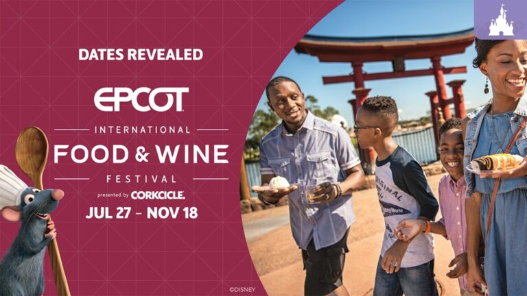 EPCOT International Food & Wine Festival retorna no dia 27 de julho