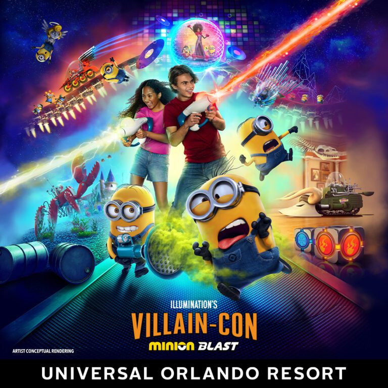 Novos detalhes da atração Illumination’s Villain-Con Minion Blast do Universal Studios Florida