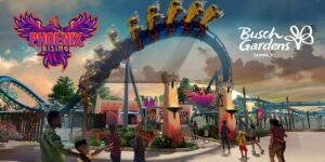 O Busch Gardens Tampa Bay revelou o logotipo da nova nova montanha-russa Phoenix Rising