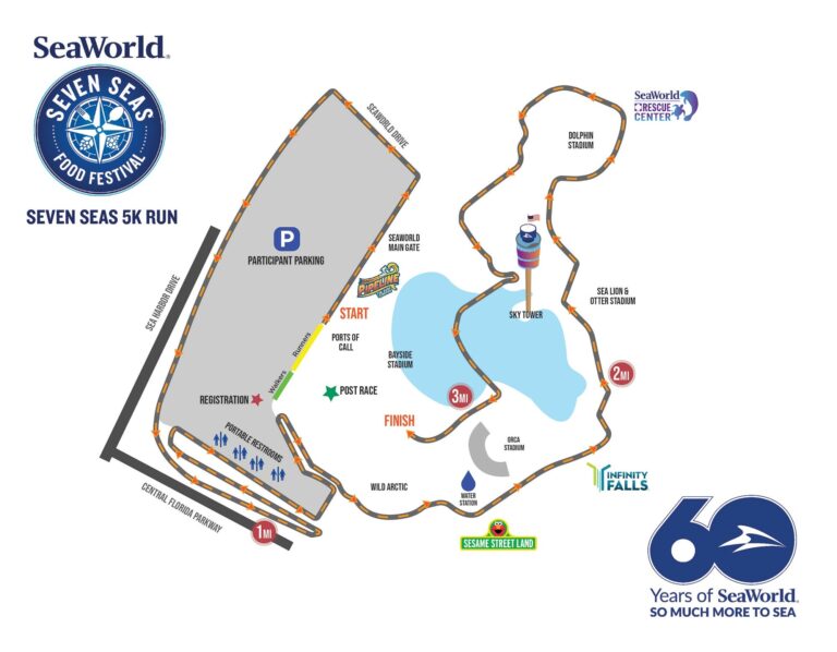 SeaWorld Orlando anuncia corrida divertida e revela mapa da pista de corrida