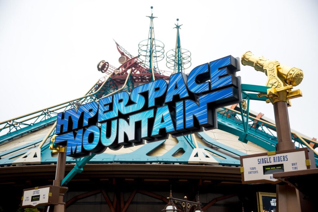 space mountain at walt disney world celebrates 50 years hyperspace mountain 1